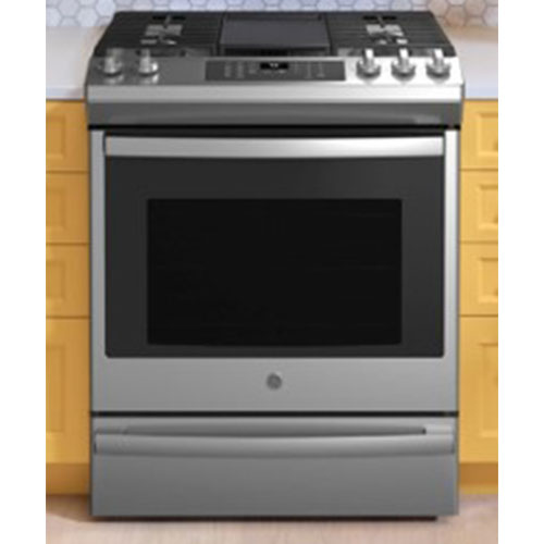 GE 30” Slide-In Convection Oven with a Gas Range, also features a no preheat Air Fry. Boise 23: Kitchen Fixtures & Finishes