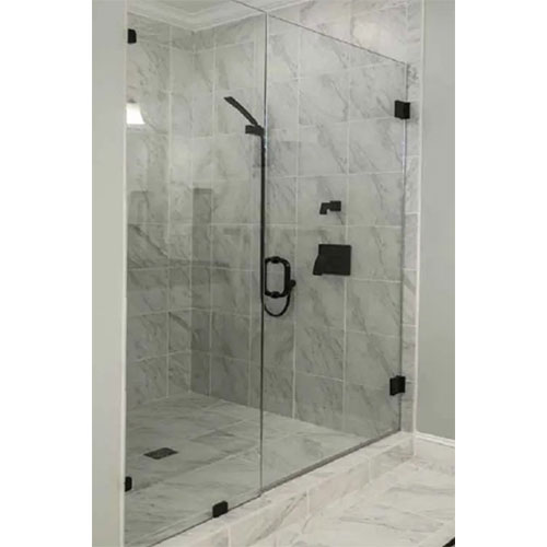 Glass-enclosed shower. Boise 23: Primary Bath Fixtures & Finishes